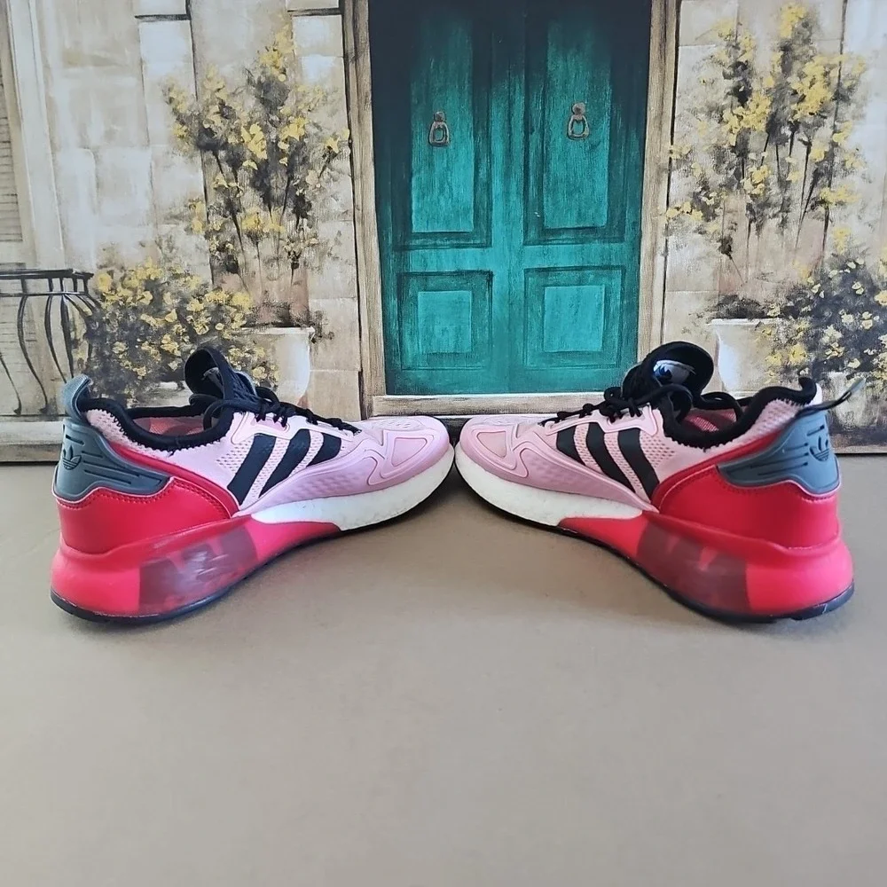 Adidas Men's Ninja ZX 2K Boost Pink‎ Running Shoes FZ0454 Size 8